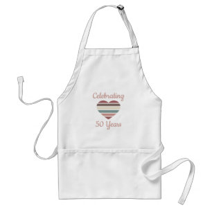 Celebrating 50th Wedding Anniversary Standard Apron