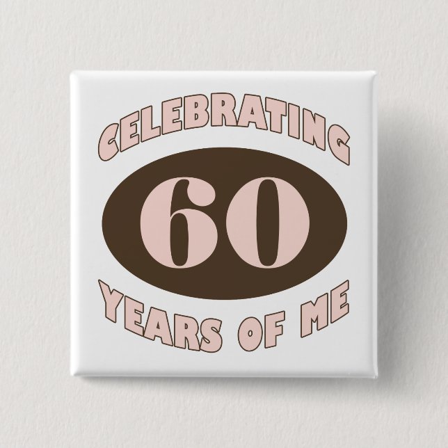 Celebrating 60 Gifts 15 Cm Square Badge (Front)