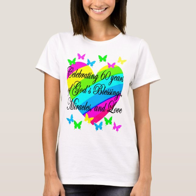 CELEBRATING 60 YEARS OF GOD'S LOVE T SHIRT (Front)
