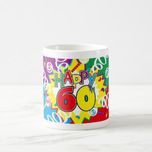 celebrating 60 years young coffee mug
