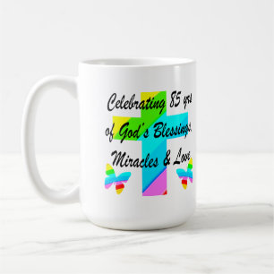 CELEBRATING 85 YEARS OF GODS MIRACLES AND LOVE COFFEE MUG