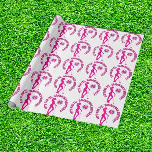 Celebrating a Special Birthday Pink lady Wrapping Paper