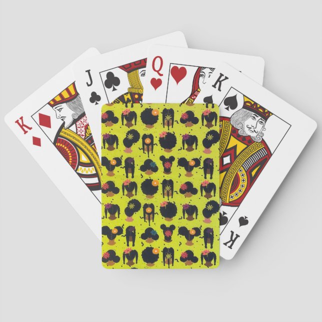 Celebrating African-American Hair Styles Playing Cards (Back)