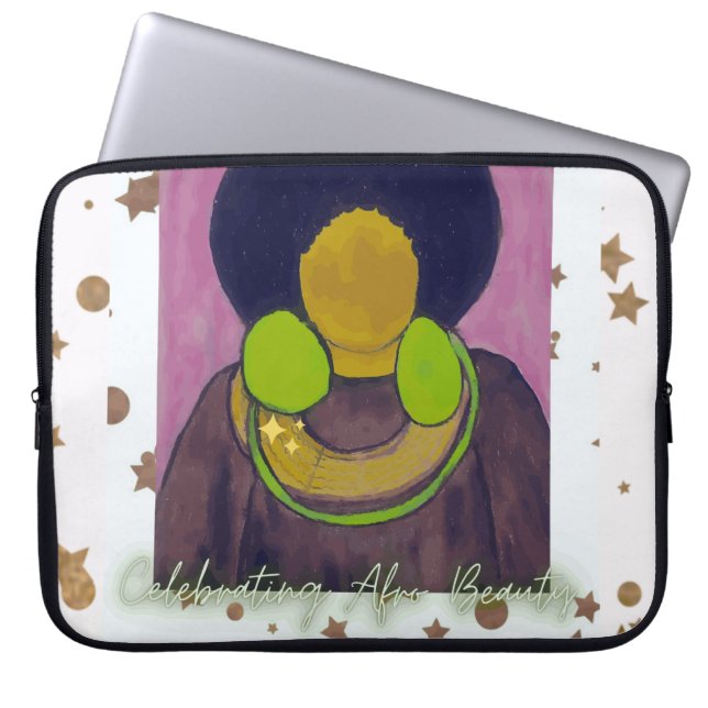 Celebrating Afro Beauty  Laptop Sleeve (Front)