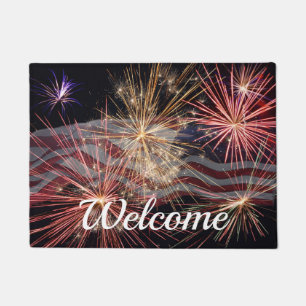 Celebrating America Welcome Doormat