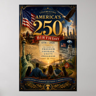 Celebrating America's 250th! Poster