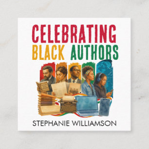 Celebrating Black Authors Square Business Card