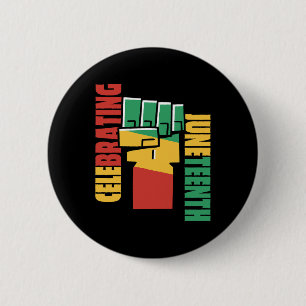 Celebrating Black Freedom 1865 African American 3 6 Cm Round Badge