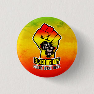 Celebrating BLACK History 3 Cm Round Badge