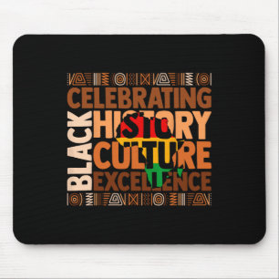 Celebrating Black History Culture Excellence Junet Mouse Pad
