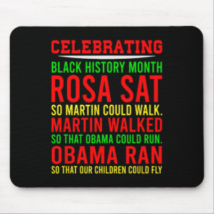 Celebrating Black History Month African America Mouse Pad