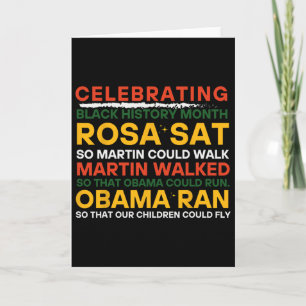 Celebrating Black History Month  Card