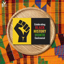 Celebrating Black History Month Centennial Holiday Card