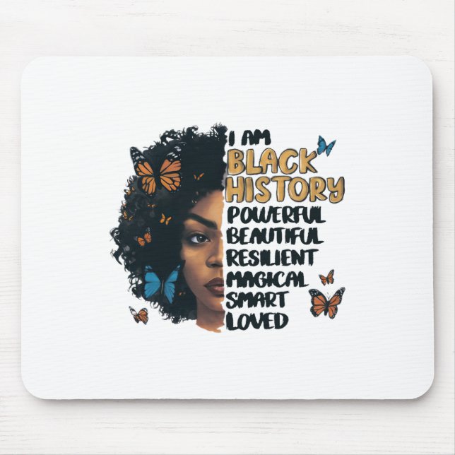 Celebrating Black History Month Equality Pride  Mouse Pad (Front)