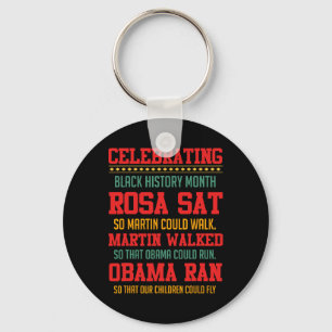 Celebrating Black History Month, Inspirational Pow Key Ring