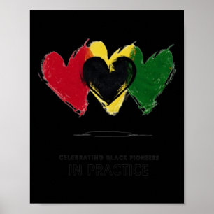 Celebrating Black Pioneers In Practice. Black Hist Poster
