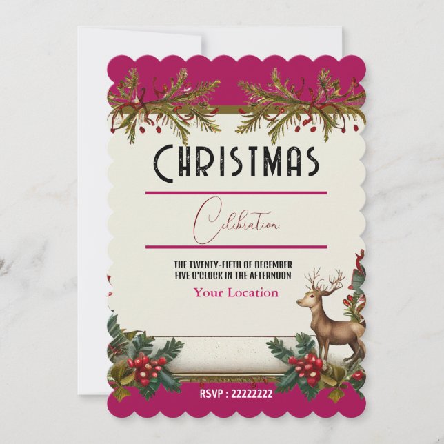 Celebrating Christmas Invitation (Front)