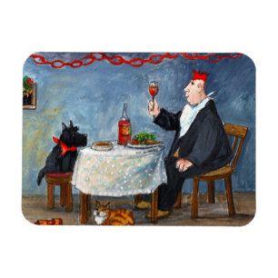 Celebrating Christmas. Magnet