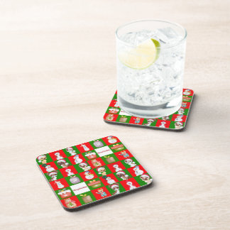 Celebrating Christmas pattern Coaster