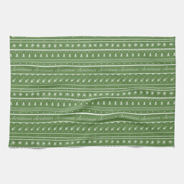 Celebrating Christmas Tea Towel (Horizontal)