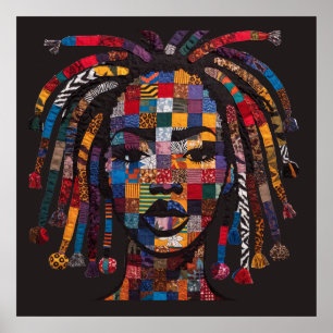 Celebrating Colorful Black Women Poster