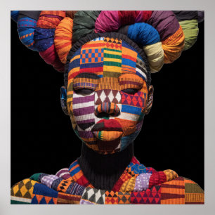 Celebrating Colorful Black Women Poster