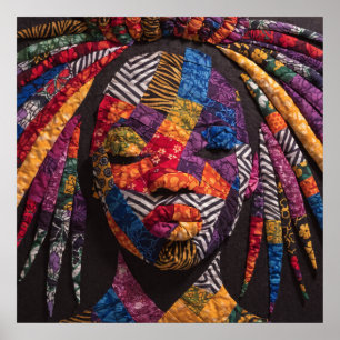 Celebrating Colorful Black Women Poster