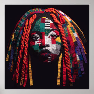 Celebrating Colorful Black Women Poster