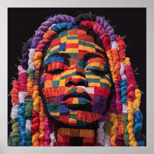 Celebrating Colorful Black Women Poster