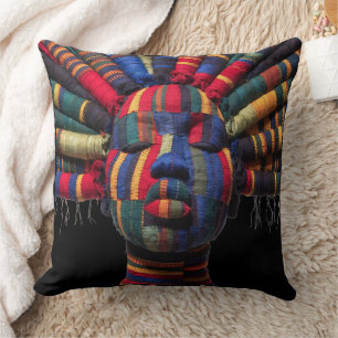 Celebrating Colorful Black Women Throw Pillow