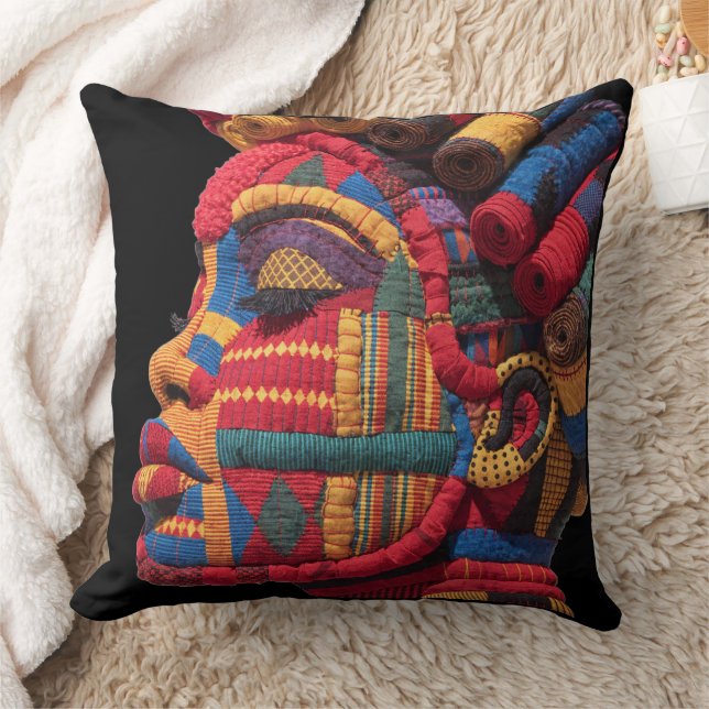 Celebrating Colorful Black Women Throw Pillow (Blanket)