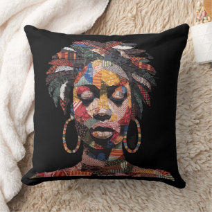 Celebrating Colorful Black Women Throw Pillow