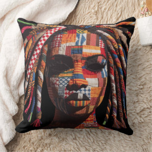 Celebrating Colorful Black Women Throw Pillow