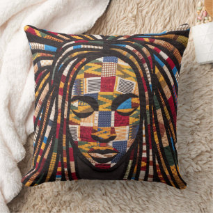 Celebrating Colorful Black Women Throw Pillow