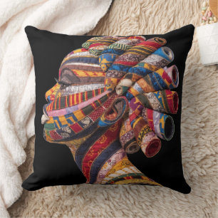 Celebrating Colorful Black Women Throw Pillow