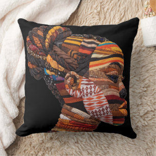 Celebrating Colorful Black Women Throw Pillow