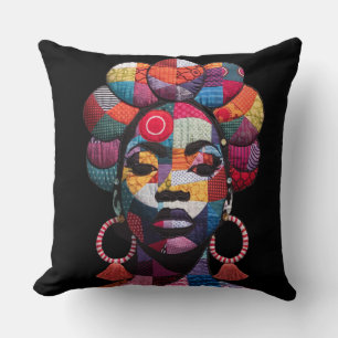 Celebrating Colorful Black Women Throw Pillow