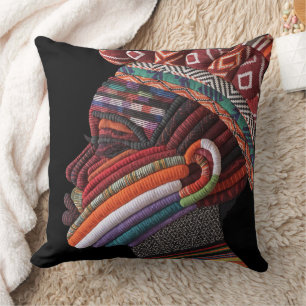 Celebrating Colorful Black Women Throw Pillow