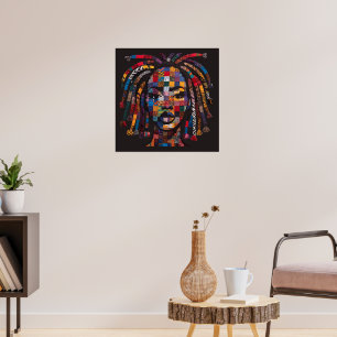 Celebrating Colourful Black Women Poster