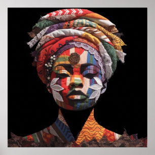 Celebrating Colourful Black Women Poster