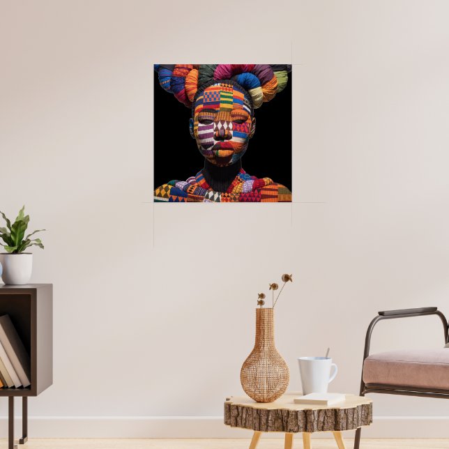 Celebrating Colourful Black Women Poster (Living Room 3)