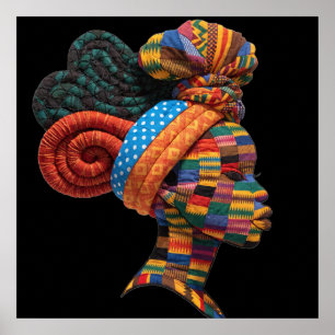 Celebrating Colourful Black Women Poster