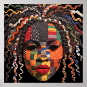 Celebrating Colourful Black Women Poster