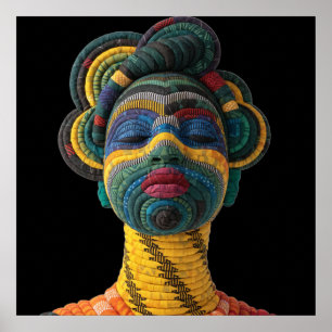 Celebrating Colourful Black Women Poster