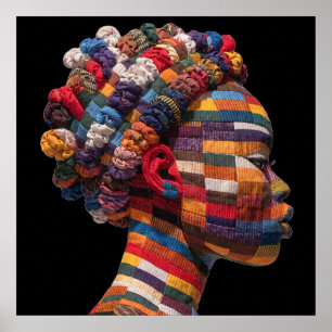 Celebrating Colourful Black Women Poster