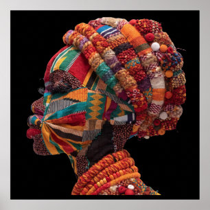 Celebrating Colourful Black Women Poster