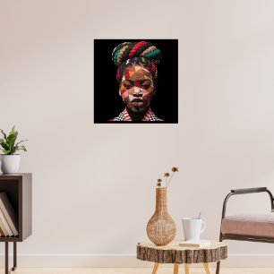 Celebrating Colourful Black Women Poster