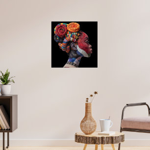 Celebrating Colourful Black Women Poster