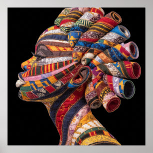 Celebrating Colourful Black Women Poster