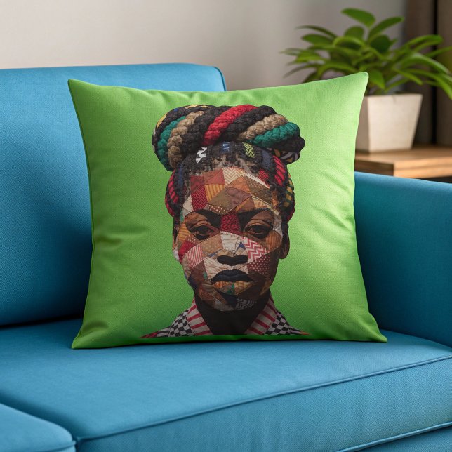 Celebrating Colourful Black Women Throw Pillow (Creator Uploaded)